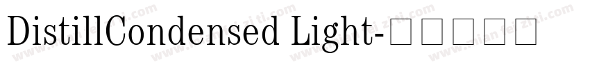 DistillCondensed Light字体转换